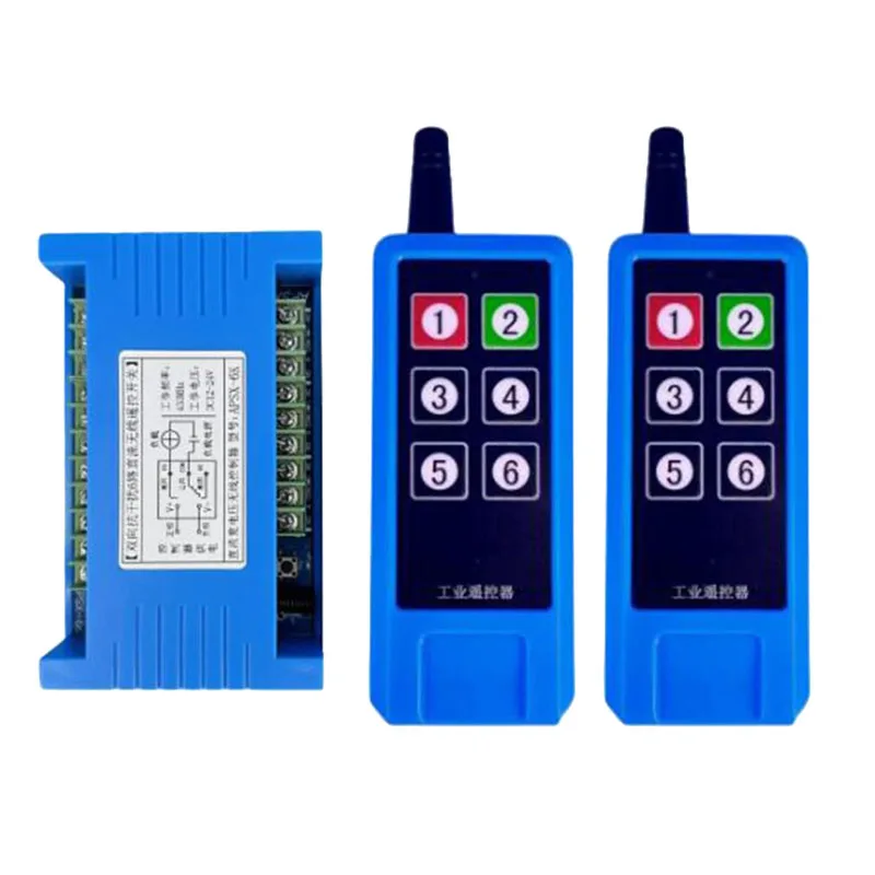 

1000m DC12V 24V 6CH 433MHz Relay RF Bidirectional Wireless Remote Control Switch For Motor,Electric door,window, gate, Elevator