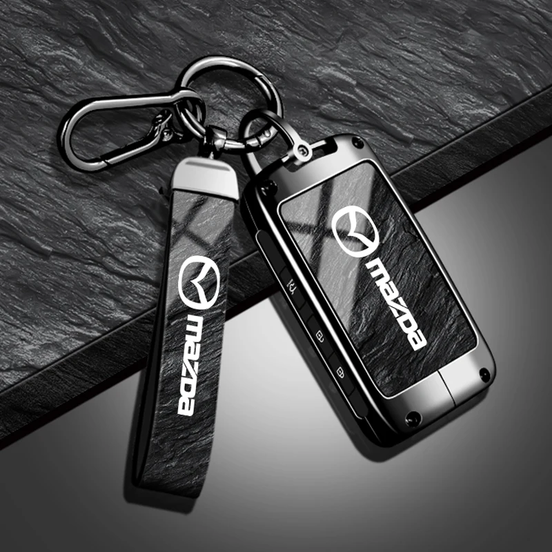 

Leather car key cover key case for Mazda 2 3 6 CX3 CX5 CX8 CX30 CX-5 CX-30 CX-8 CX-3 CX4 MX-5 BT50 BT-50 Atenza Axela Shell Bag