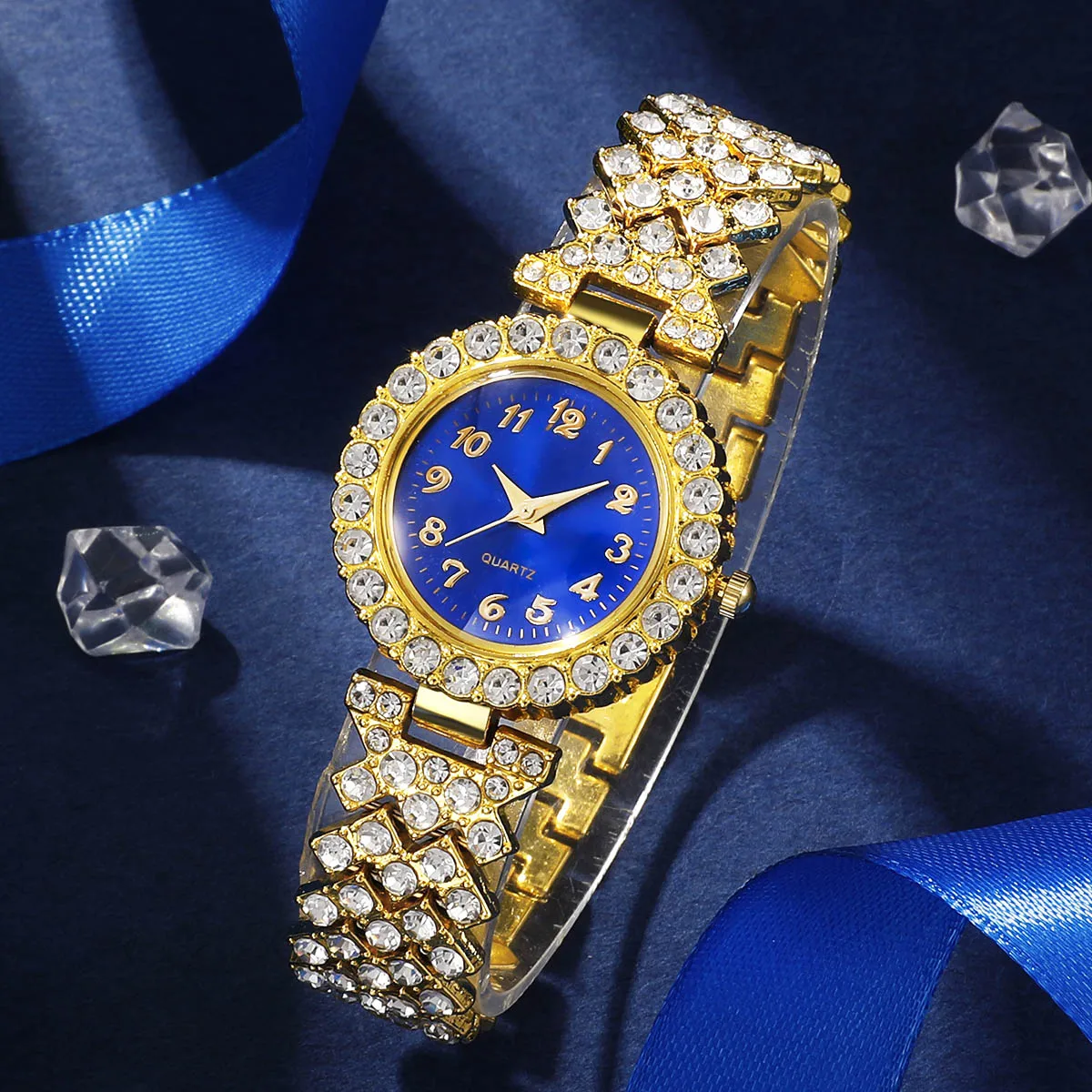 5pcs Ladies' Exquisite Quartz Watch Set with Accessories, Gift