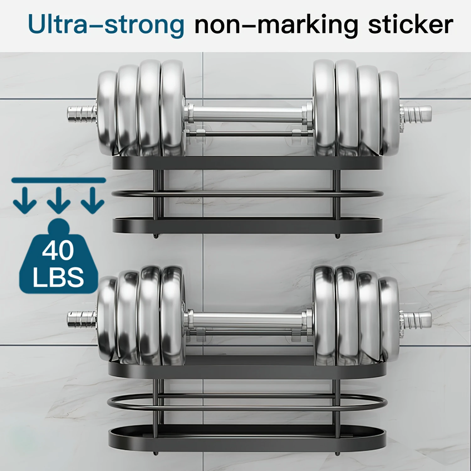 

3-Pack Modern Shower Caddy Shower Organizer, No-Falling Shower Shelves with Strong Adhesives, Wall-Mount Rustproof Corner Shower