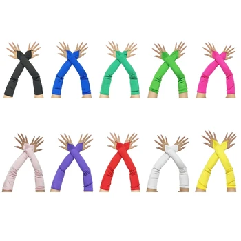 Handschuhe für Frauen, Operntanz, elastische fingerlose Handschuhe,