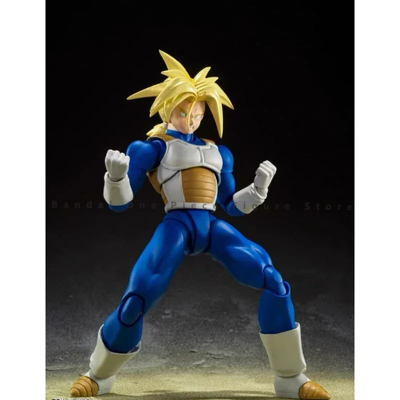 W magazynie oryginalny Bandai SHF Dragon Ball ukryta moc Super marynarz przyszłość trunks figurka animacja zabawka prezent Model kolekcjonerski