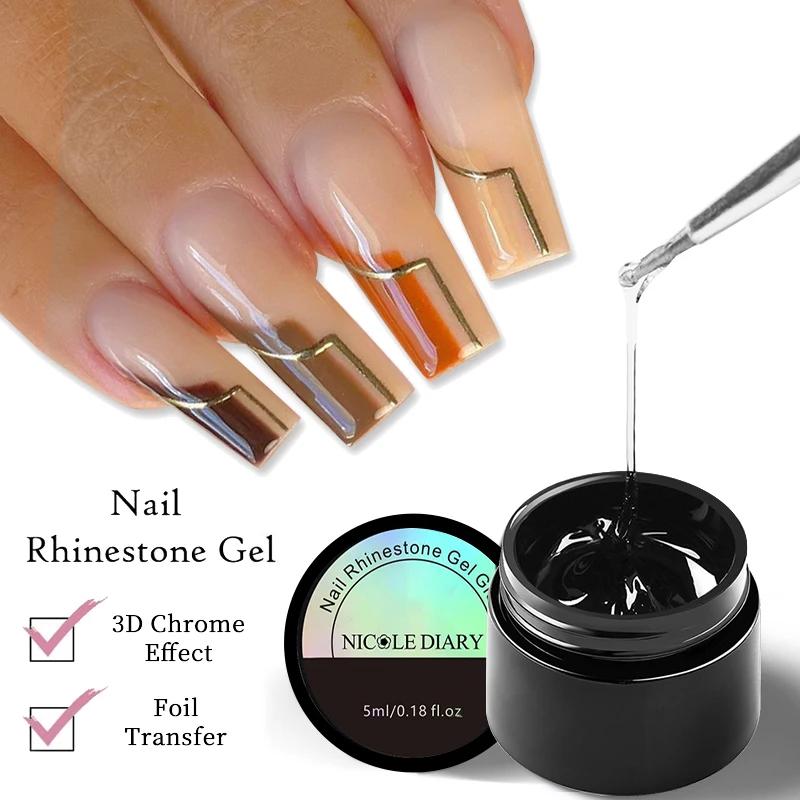 NICOLE DIARY 4 in 1 Spider Liner Nail Gel Polish Acrylic Extension Lamp Gel Lacquers Adhensive Glue Gel Manicures Building