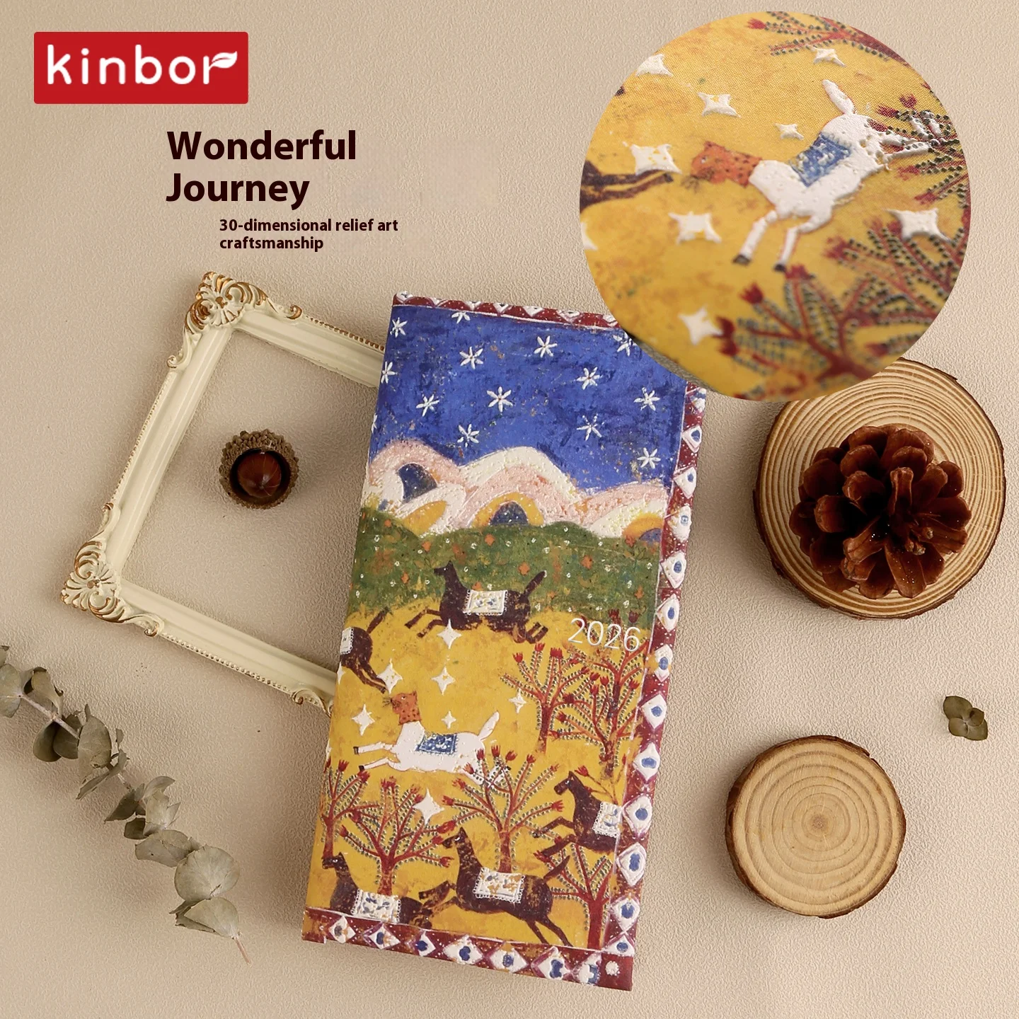 Newest Kinbor Agendas 2026 Weekly Daily Planner Notebook 78g Paper Weeks Handbooks Schedule Efficiency Book Back To School