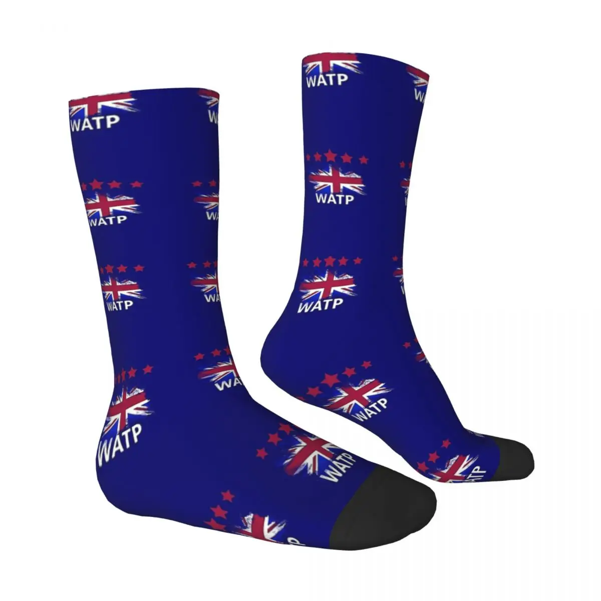 Glasgow Rangers FC WATP Merch Blue Unisex Spring Summer Autumn Winter Socks Warm Happy Socks street style Crazy Sock