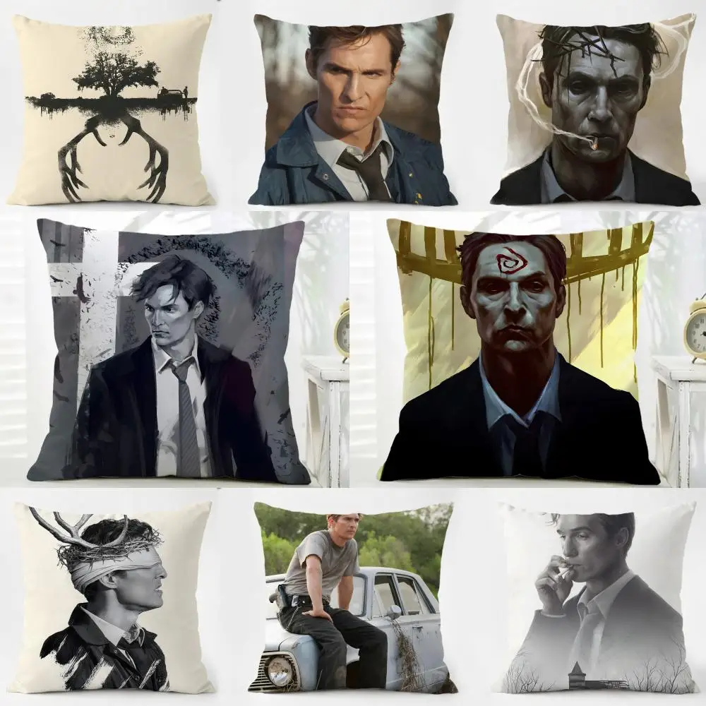 R-Rust Cohle Cushion Cover Pillow Case Soft Friendly Fabric & Concealed Zipper