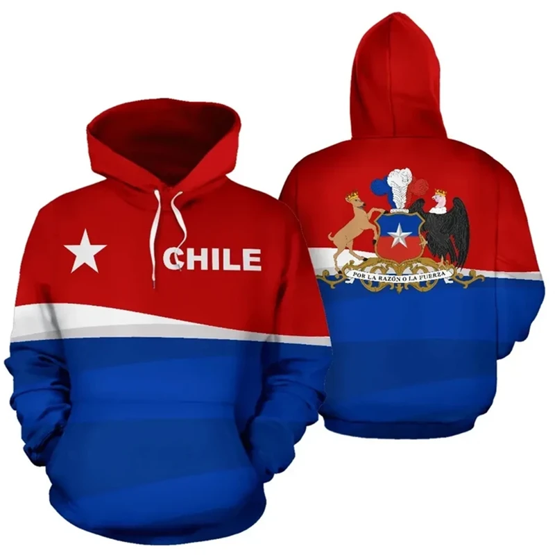 

Chile National Emblem Map 3D Printed Hoodies For Men Chilean Flag Flower Sweatshirts Pullovers Women Hoody Kids Tracksuit Hot