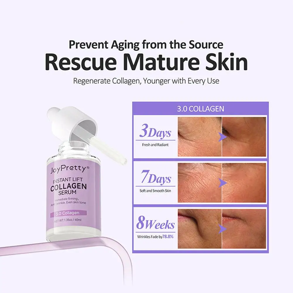 

2025 Collagen Moisturizing Essence Improves Skin Elasticity Deep Fine Reduce Rejuvenating Skin Lines Essence Nourishment W6Q5