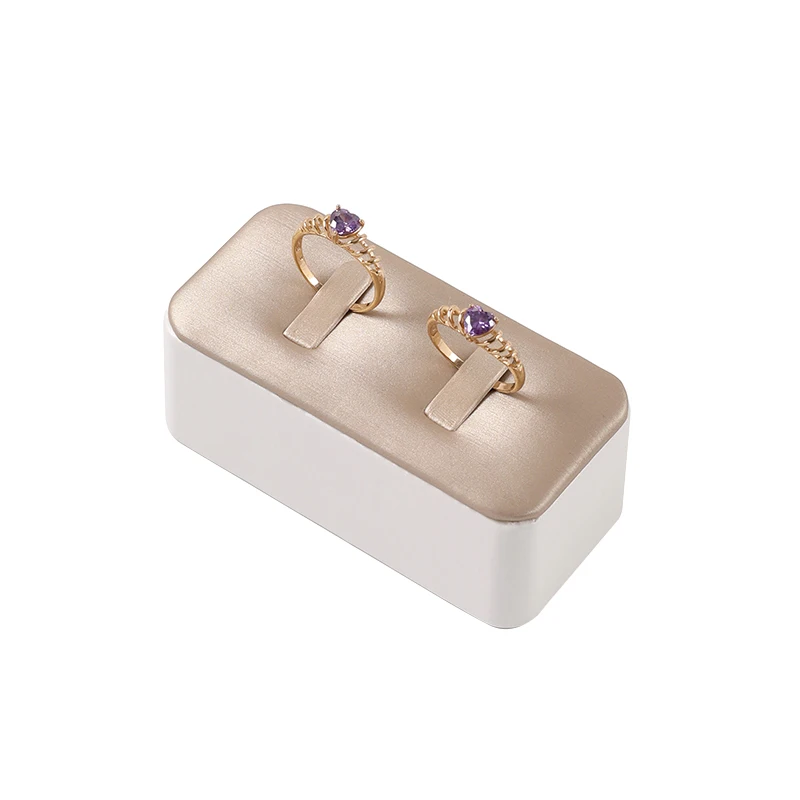 

Роскошная подставка для колец, реквизит для ювелирных изделий из искусственной кожи, поднос для демонстрации колец, держатель для сережек, счетчик, органайзер для ювелирных изделий, поднос для витрины