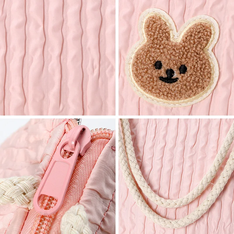 Multi-Functional Maternity Bag Korean Bear Baby Diaper Bag Lightweight Portable Handbags Mummy Outdoor Travel Nappy Zipper Bags