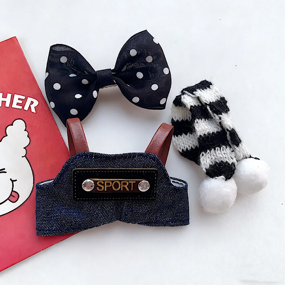 الحب ملابس دمى ل 4.0 Labubu Ropa اكسسوارات الديكور وزرة الزي الفاخر المفاتيح قلادة ازياء 10 سنتيمتر ملابس دمى صغيرة #3