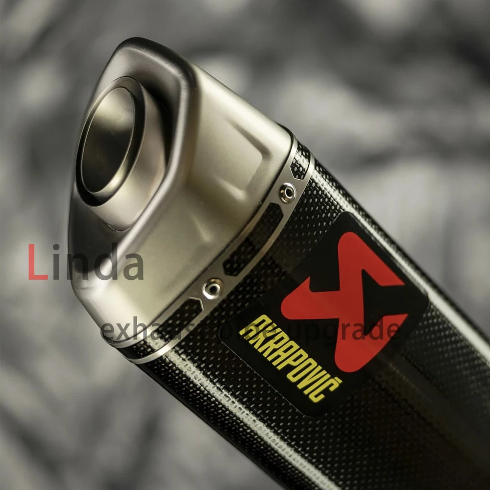 Motocicleta Tubo De Escape Adesivo para Akrapovic, Etiqueta Decorativa De Alumínio De Metal, Adesivo De Carro Resistente A Alta Temperatura