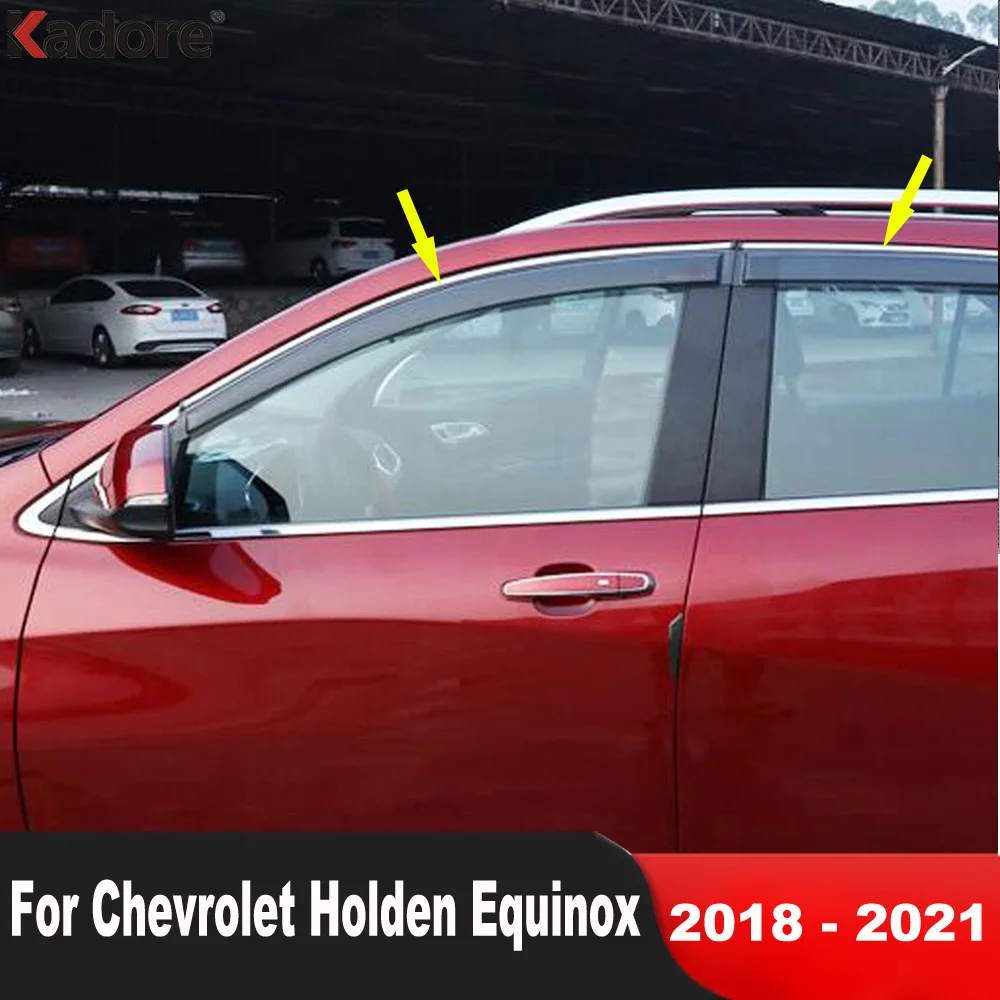 

Оконный ДЕФЛЕКТОР ДЛЯ Chevrolet Holden Equinox 2018-2020 2021, ветрозащитные стекла, солнцезащитный козырек от дождя, крышка, отделка, автомобильные аксессуары