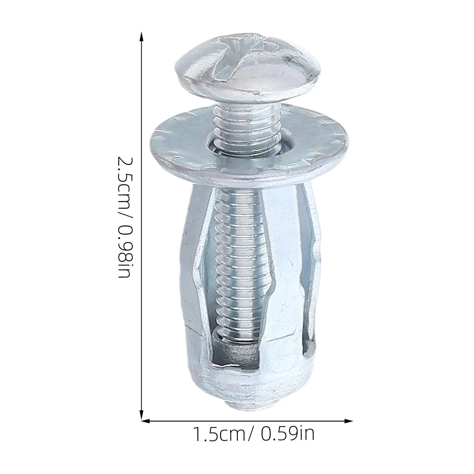 50Pcs M5 Jack Nut Petal Expansion Screw Heavy Duty Metal Expansion Bolt Anchor for Concrete Drywall Wall Ceiling Fixing