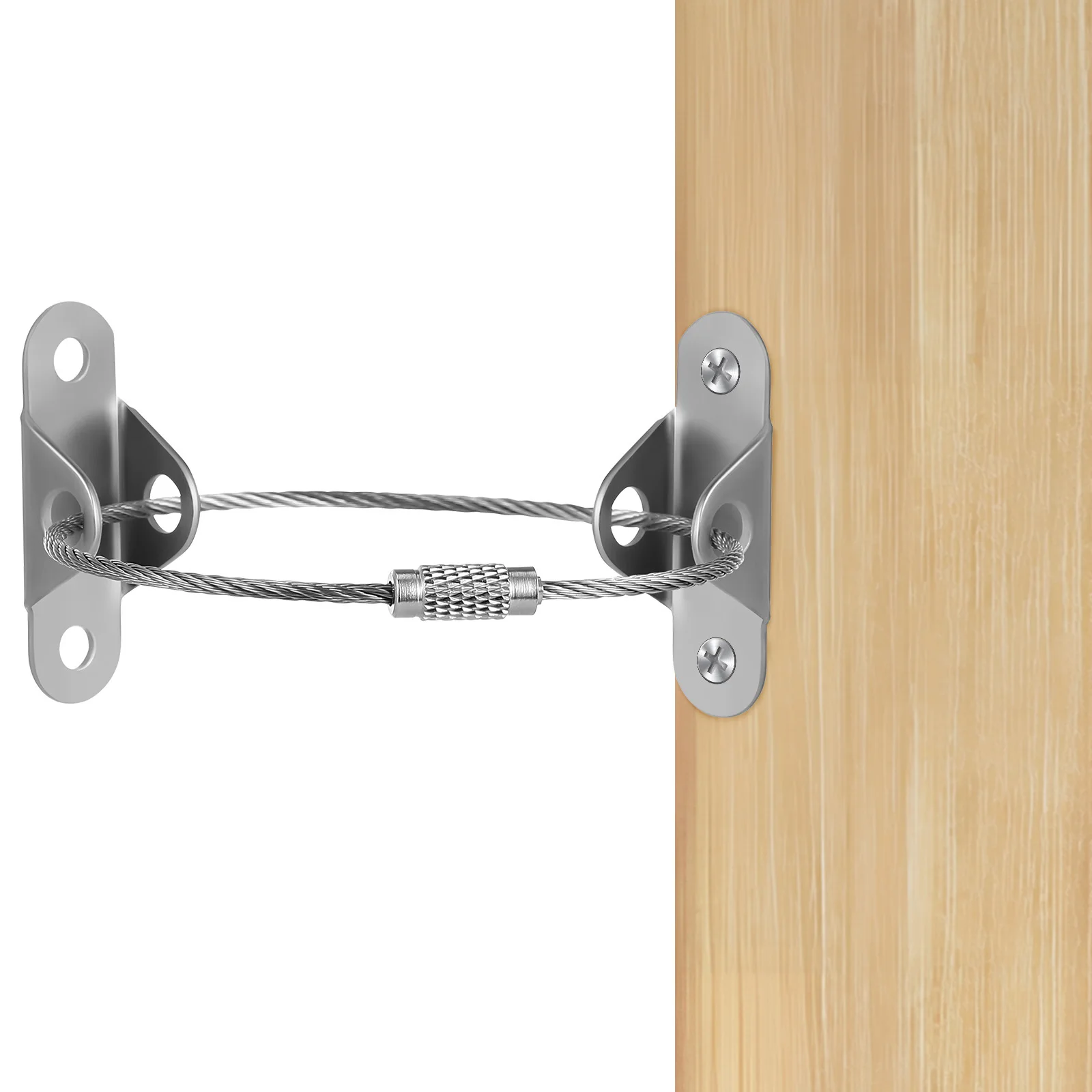 

6Sets Anti Tip Furniture Anchors Wall Safety Straps Heavy Duty Non Slip Mounting Brackets for Cabinets Shelves Wardrobes