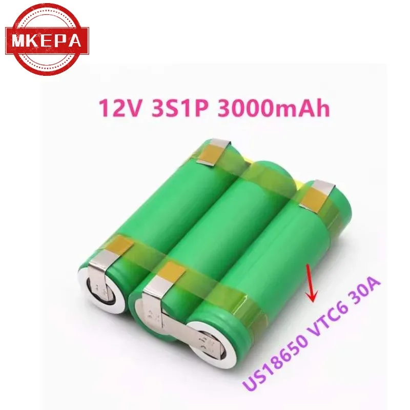 (Dostosowane) 18650 vtc6 bateria 30 amperów wkrętak akumulatorowa bateria elektrodowa 3 s1p 4 s1p 5 s1p 4 s2p 5 s2p 12V 16.8V 21V