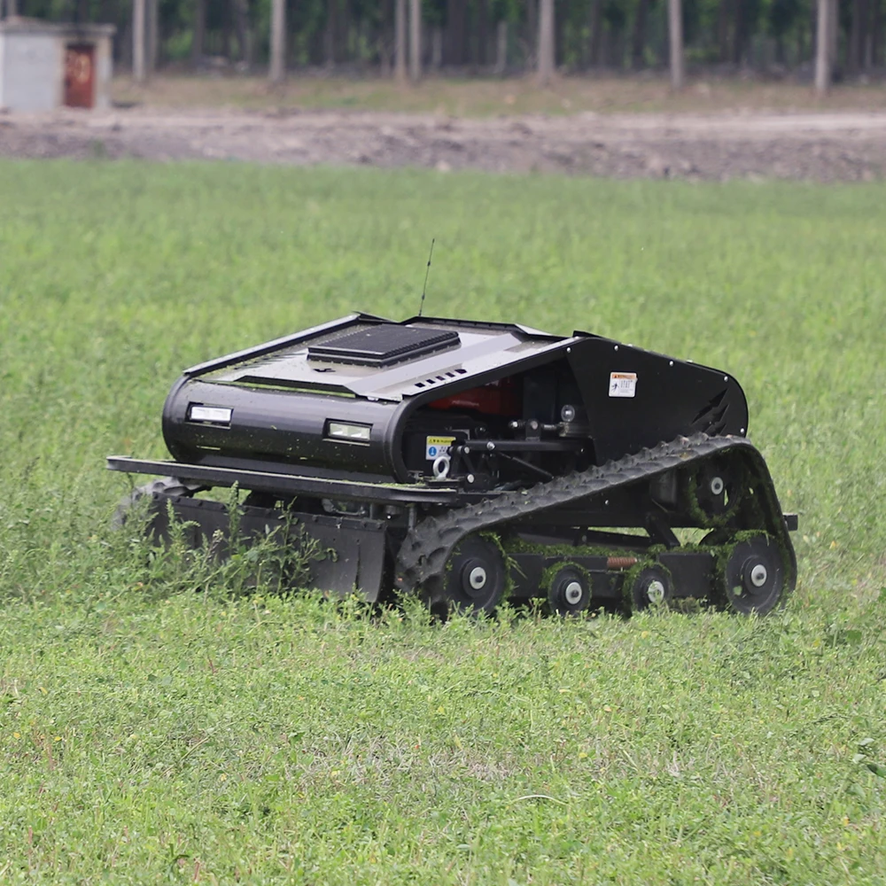 تخصيص جزازة العشب التحكم عن بعد ، حديقة المزرعة التلقائي الزاحف المسار جزازة العشب روبوت ، جزازة العشب المنزلية عالية الجودة #5