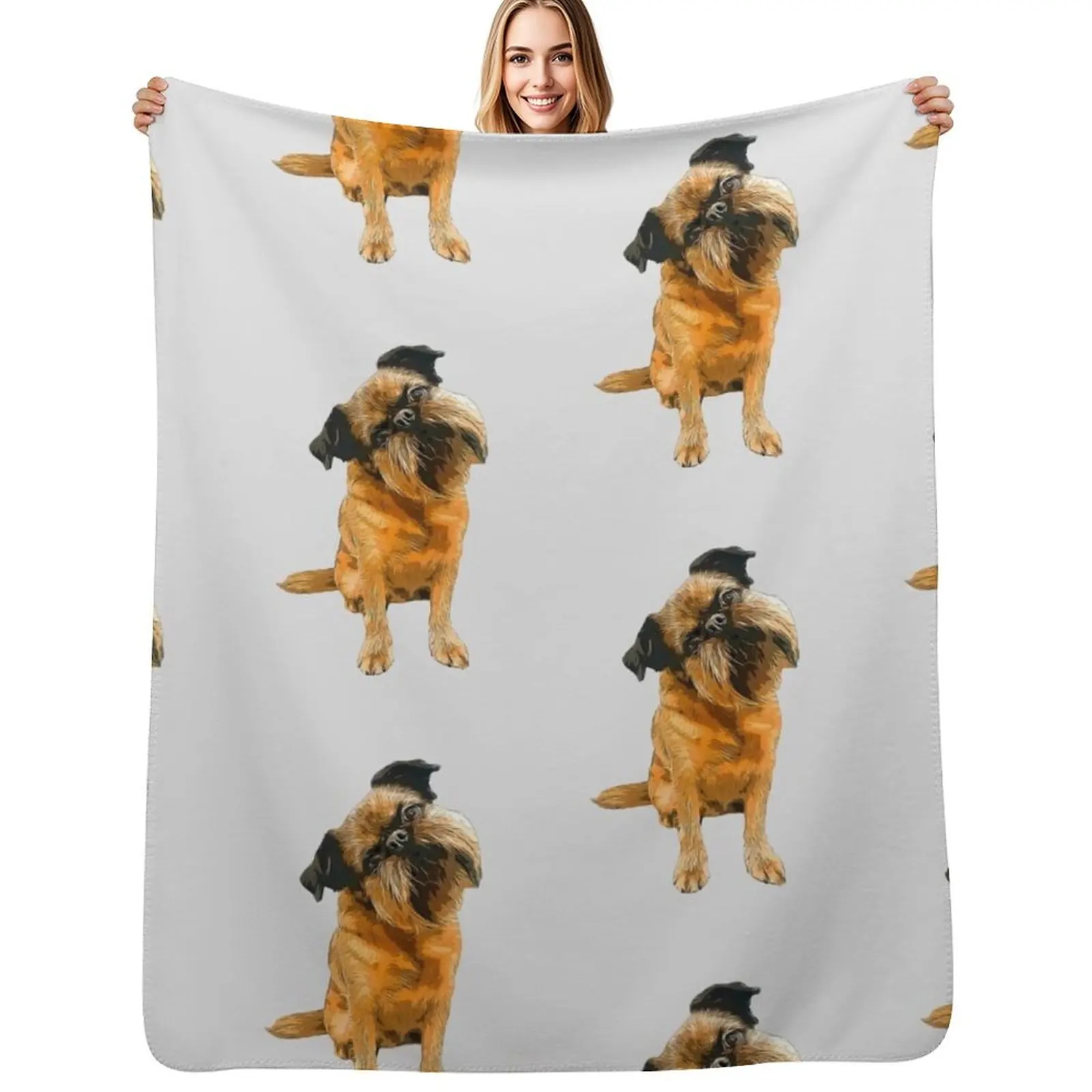 

Brussels Griffon Gorgeous Dog Art! Throw Blanket bed plaid Sofas Decorative Throw Hairys Blankets