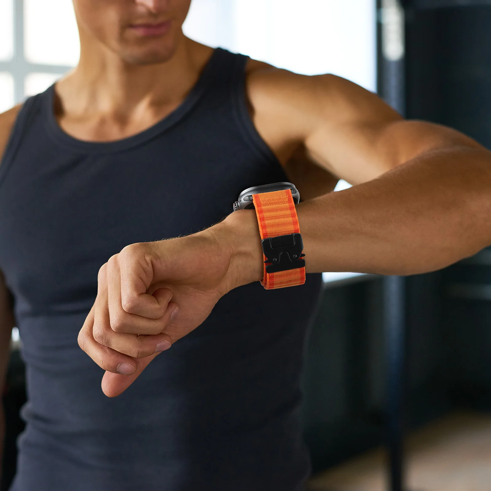 Apple Watch Ultra 2 용 나일론 시계 스트랩 49mm 밴드 44mm 40mm 41mm 46/42mm 45 38 낙하산 팔찌 IWatch 시리즈 10 9 8 7 65 SE