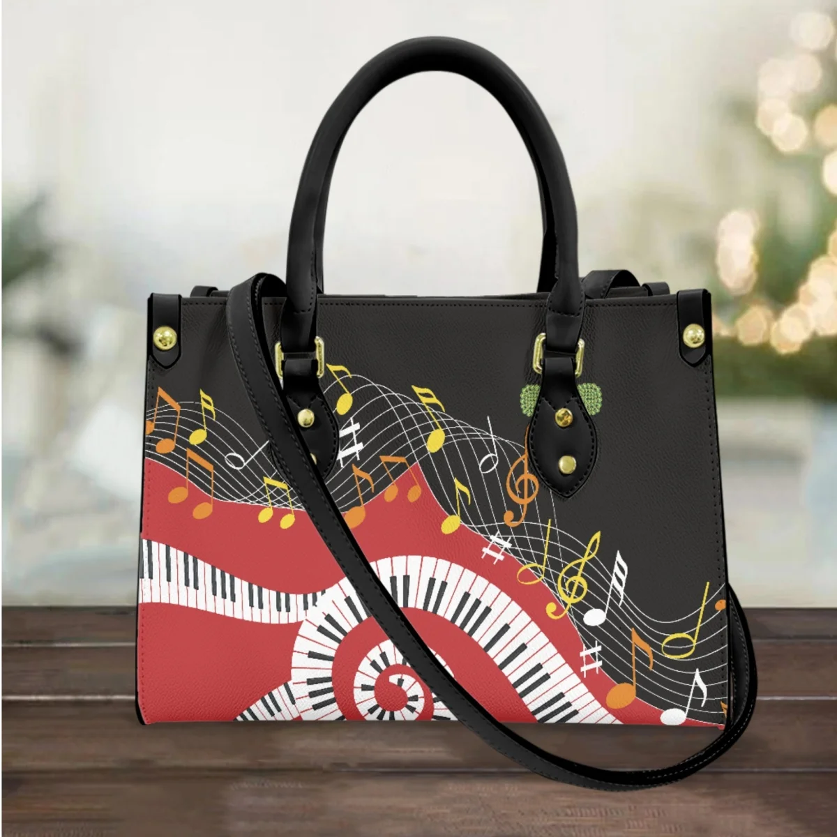 

FORUDESIGNS Music Piano Design Women's Bags Famous 2023 Shoulder Leather Ladies Handbags Classic Fashion Tote Bags Trendy