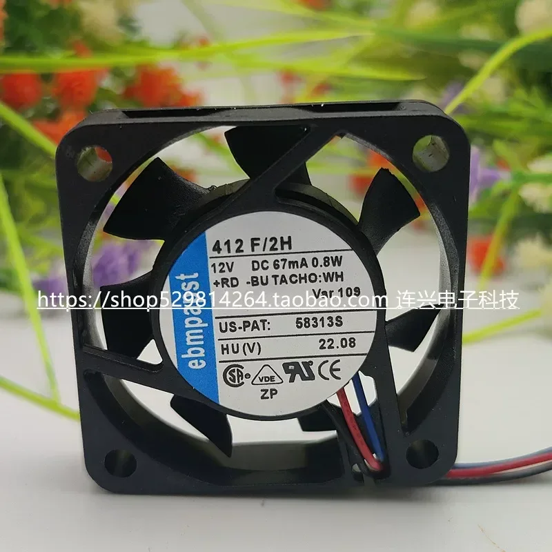 for ebm-papst 412F/2H 512F/2 612F/2 712F/2L DC12V Cooling Fan New