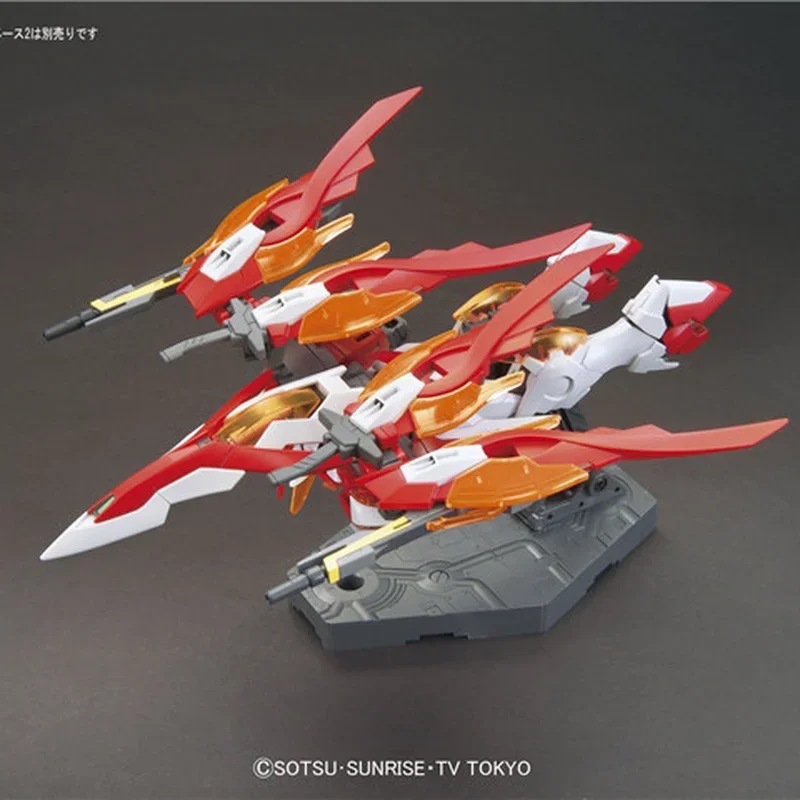 Brinquedo de figura de ação para crianças bandai gundam modelo hguc 1/144 wing artidam zero honoo, robô genuíno, modelo de brinquedo de ação para crianças