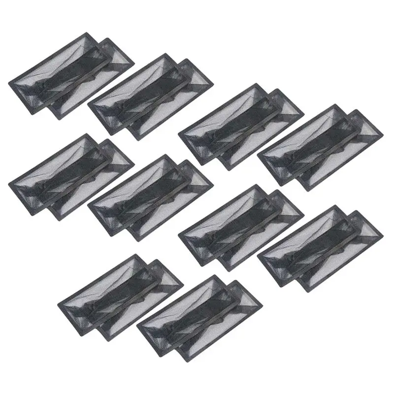 

A20F-20Pcs Floor Register Cover Floor Vents Hoods Vent Screen Mesh Floor Vent Filters Screen Vent Mesh Net Trap