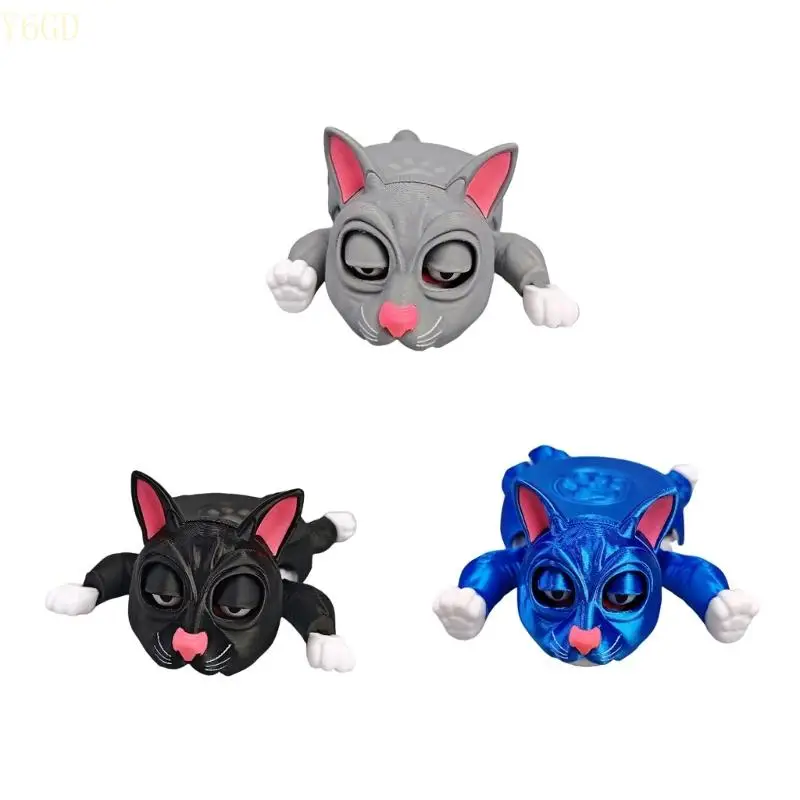 

Y6GD 3D -печатный паникованный кошки с забавным выражением кружки держатель теплопроницаемые чашки для столов и обеденных столов