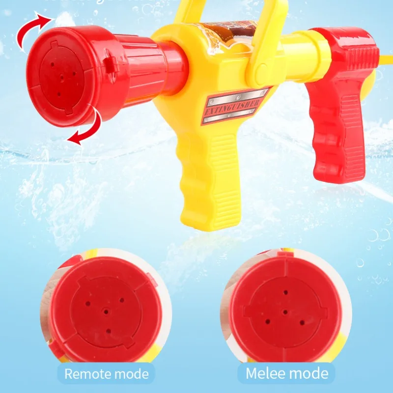 Children Summer Water Play Toys Backpack Water Gun Toys Kids Pretend Fire-fighting Game Toys Beach Water Toy Boys Gifts