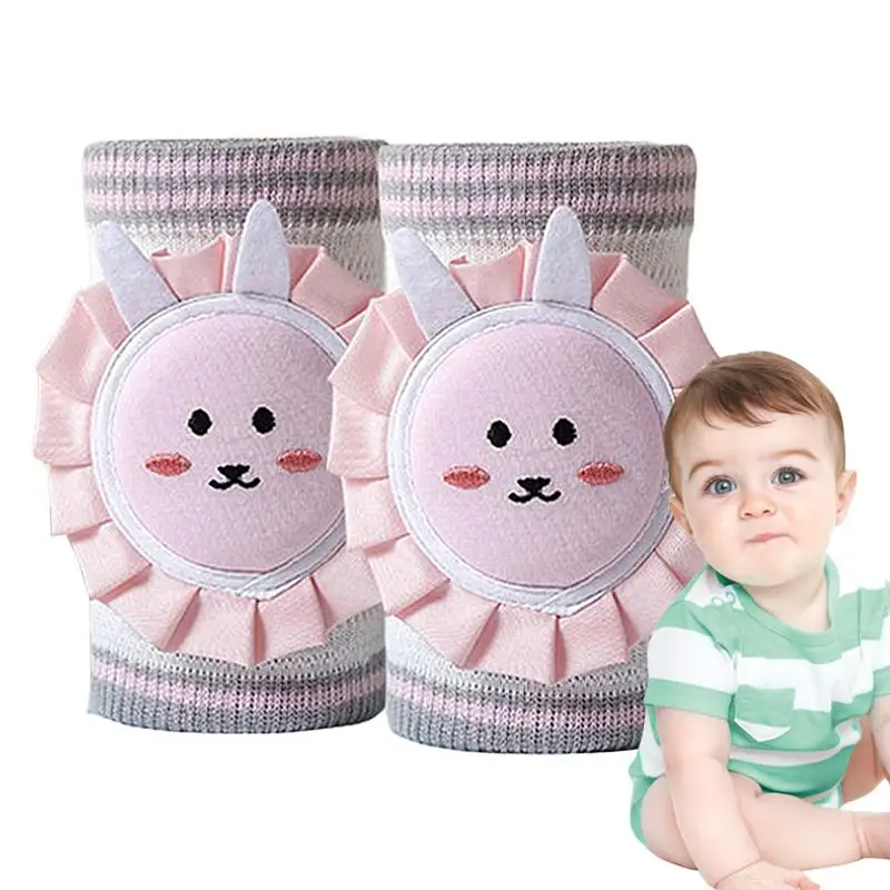 

Crawling Pads For Babies Knees 1 Pair Breathable Anti-Slip Protective Kneepads Machine Washable Baby Safety Products For 6