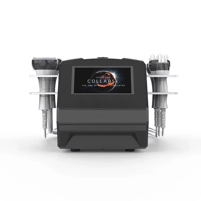 Новинка 2023 года, 5 в 1, ультразвуковая вакуумная кавитационная машина для подтяжки кожи, радиочастотный лифтинг, ультразвуковое оборудование для похудения 80k