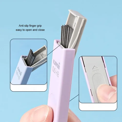 Imagen 2 del producto 1 Uds Japón Uni Limited lápiz mecánico plomo para estudiantes UL-S anticontaminación 0,5mm HB lindo suministros de Arte de papelería de oficina