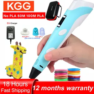 3D printing pen, with LCD screen, compatible with PLA filament, toys, safe painting for children, do it, Christmas birthday gift 10 Main Sales Color Pen - №3