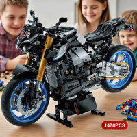 Classic Technical Motorcycle Model Building Blocks 1478pcs Advanced Building Set Party DIY Toys Gifts For Children's And Adults