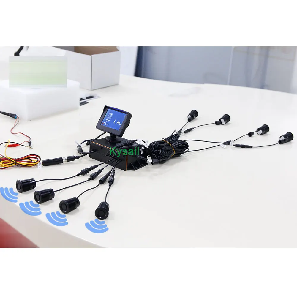 Auto Park Sensor 26mm Buzzer Distancia Sensor Rear View Reversing 8 Radar Assistant Front And Rear Sensor Car Parking