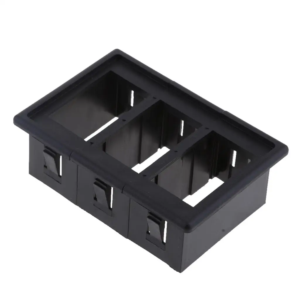 

3 Gang Car rocker for boat Switch Clip Panel Holder Housing
