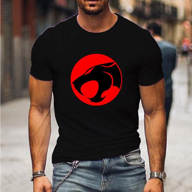 Nuevas camisetas con estampado 3D de Anime Thundercats, camiseta informal de manga corta a la moda para hombres y mujeres, camisetas Harajuku de gran tamaño, camisetas, ropa para niños