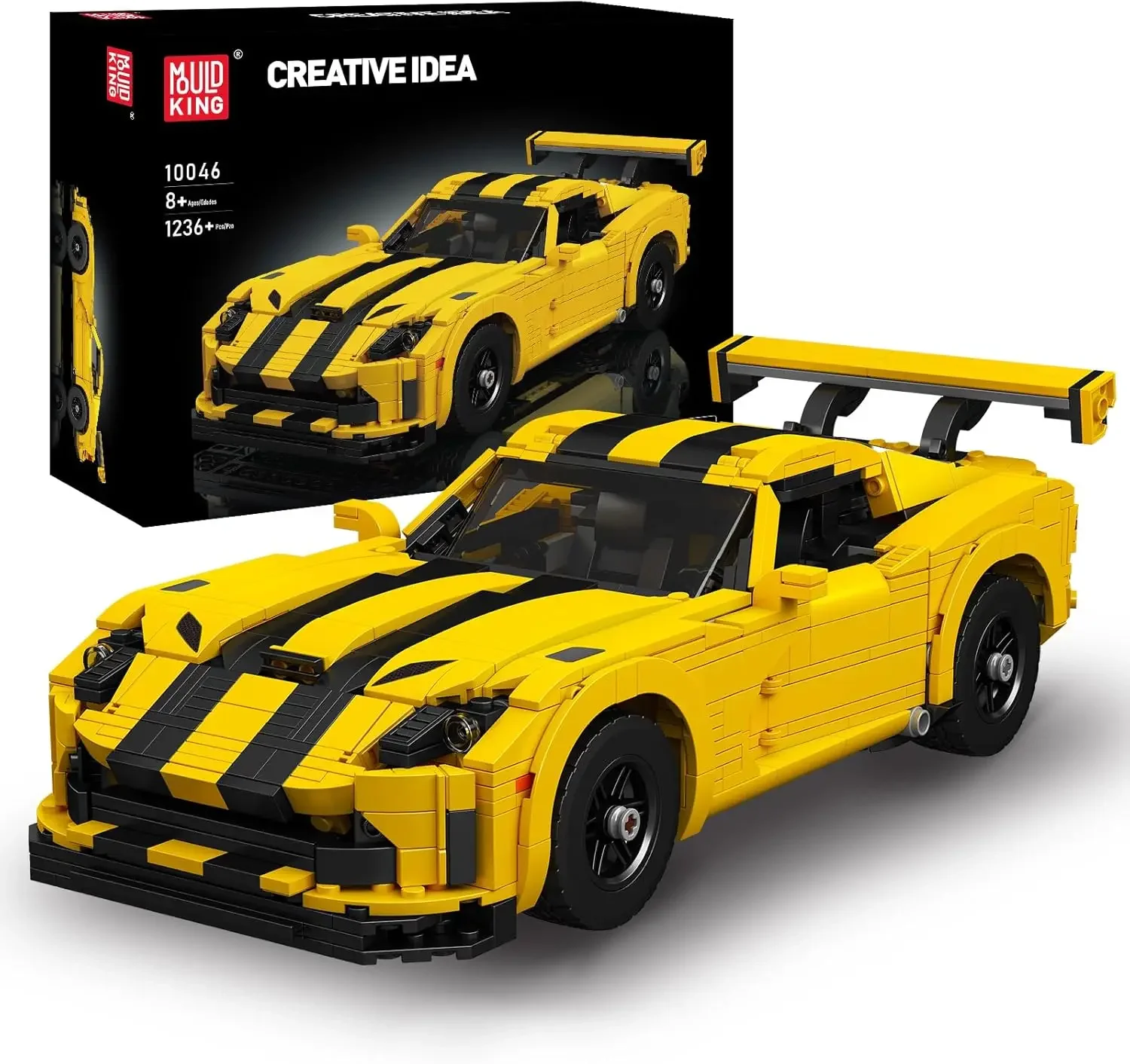 

MOLD KING 10046 Creative MOC-120125 Viper Supercar Строительные блоки Технический гиперкар Идеальные игрушки для мальчиков Подарок на день рождения