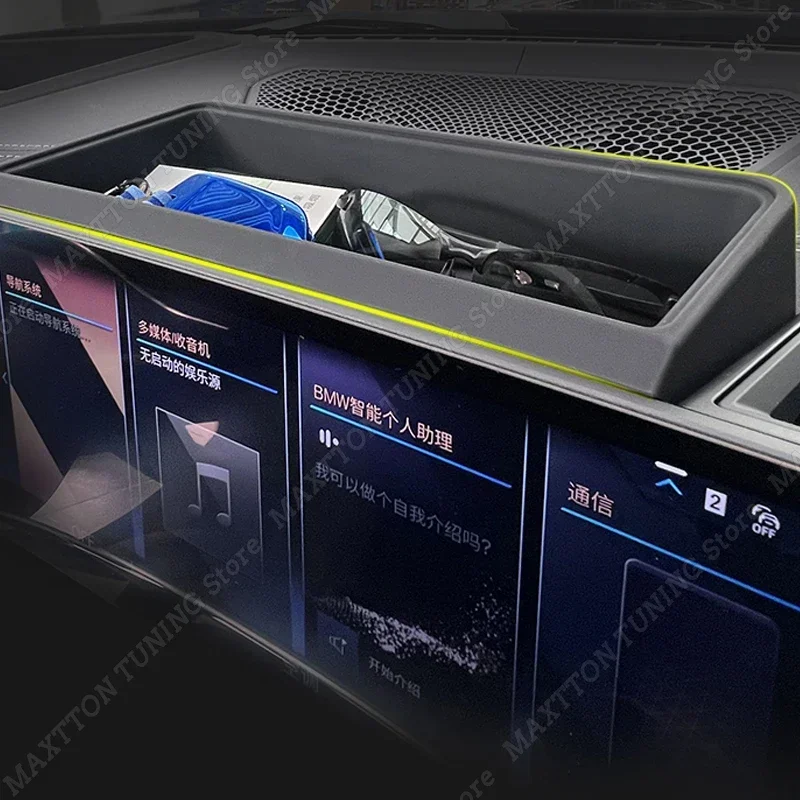 Consola Central de coche, caja de almacenamiento de pantalla de navegación, organizador de sintonización para BMW Serie 3 G20 Facelift 2022 2023, accesorios interiores