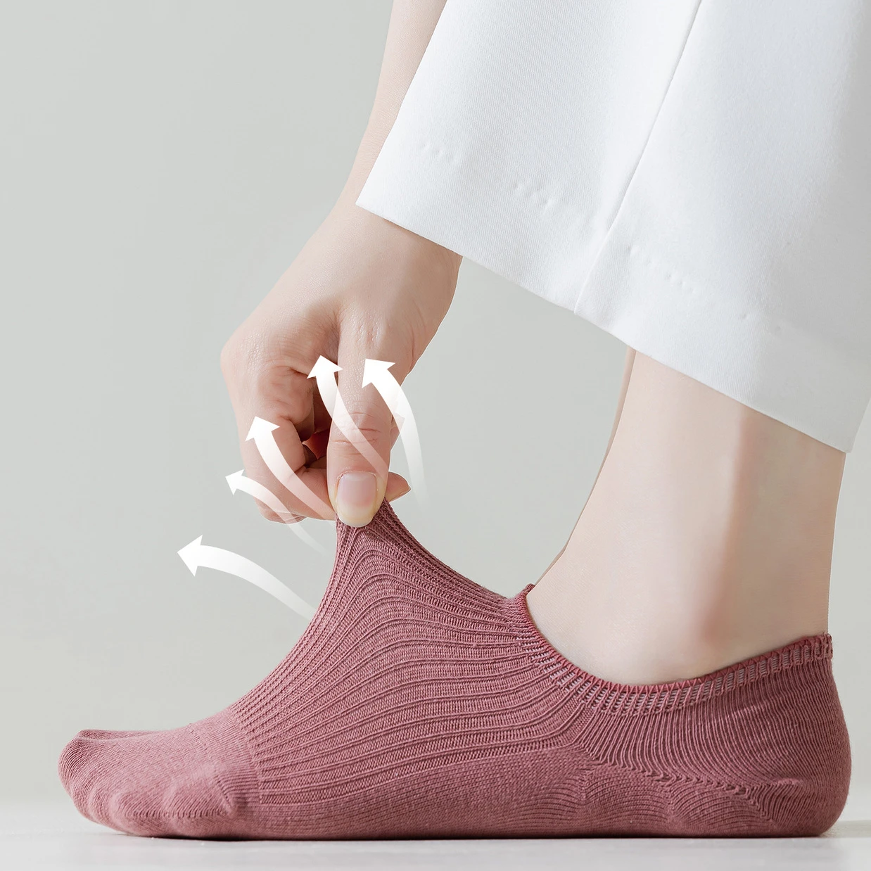 Candy Colors Women Sock Slippers Cotton Breathable Invisible No Show Socks Solid Color Silicone Non-slip Low Cut Ankle Boat Sock