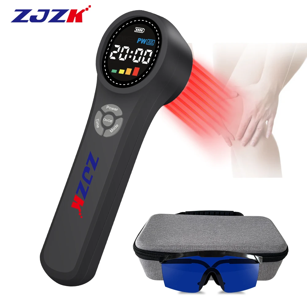 ZJZK 1760mW Clas Iv Red Light Laser 810nmx4diodes+980nmx4diodes Lllt Light 660nmx16diodes Best Lasers For Dogs Plantar Fasciitis