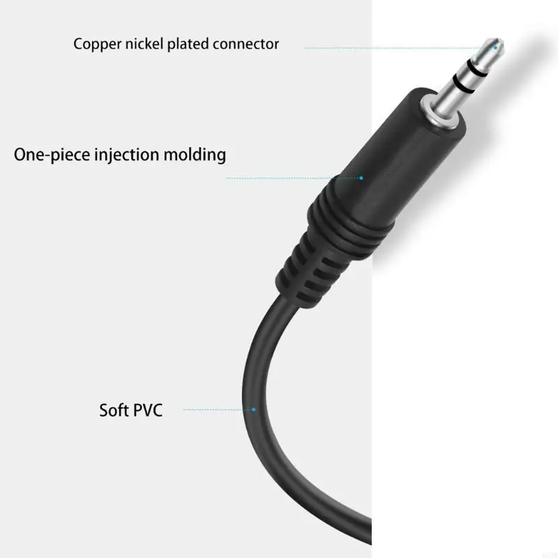 462E High Fidelitys Sound 3.5mm Headphone Extension Cord for Laptops 200cm/300cm
