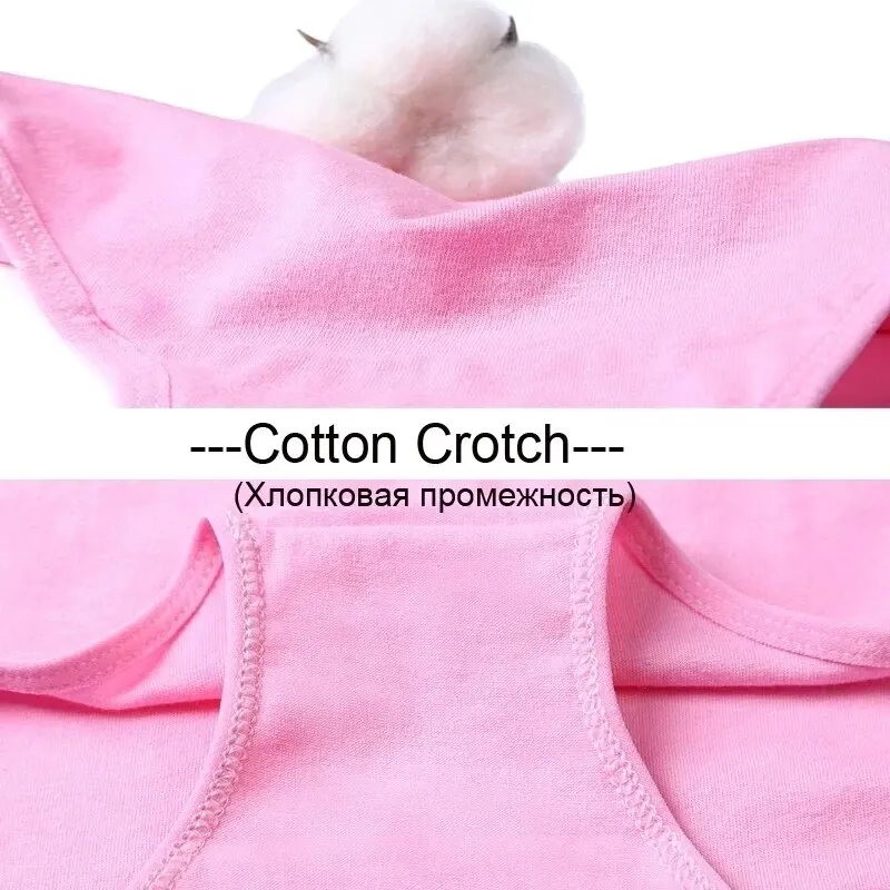 جديد 7 قطعة/الوحدة المرأة سراويل ملابس داخلية قطنية ملخصات الفتيات تنفس لينة مثير الملابس الداخلية الإناث لطيف بلون الوردي السروال