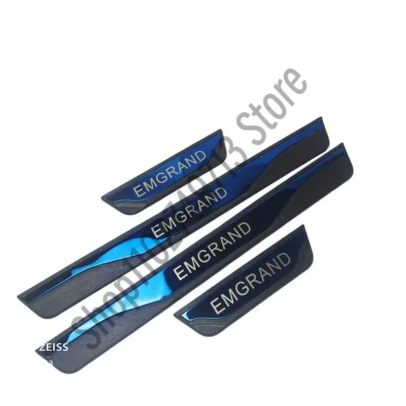 For Geely EMGRAND Accessory 2022 2024 2023 ABS Stainless Car Door Sill Kick Plate Protector Guard Pedal Cover Trim Styling