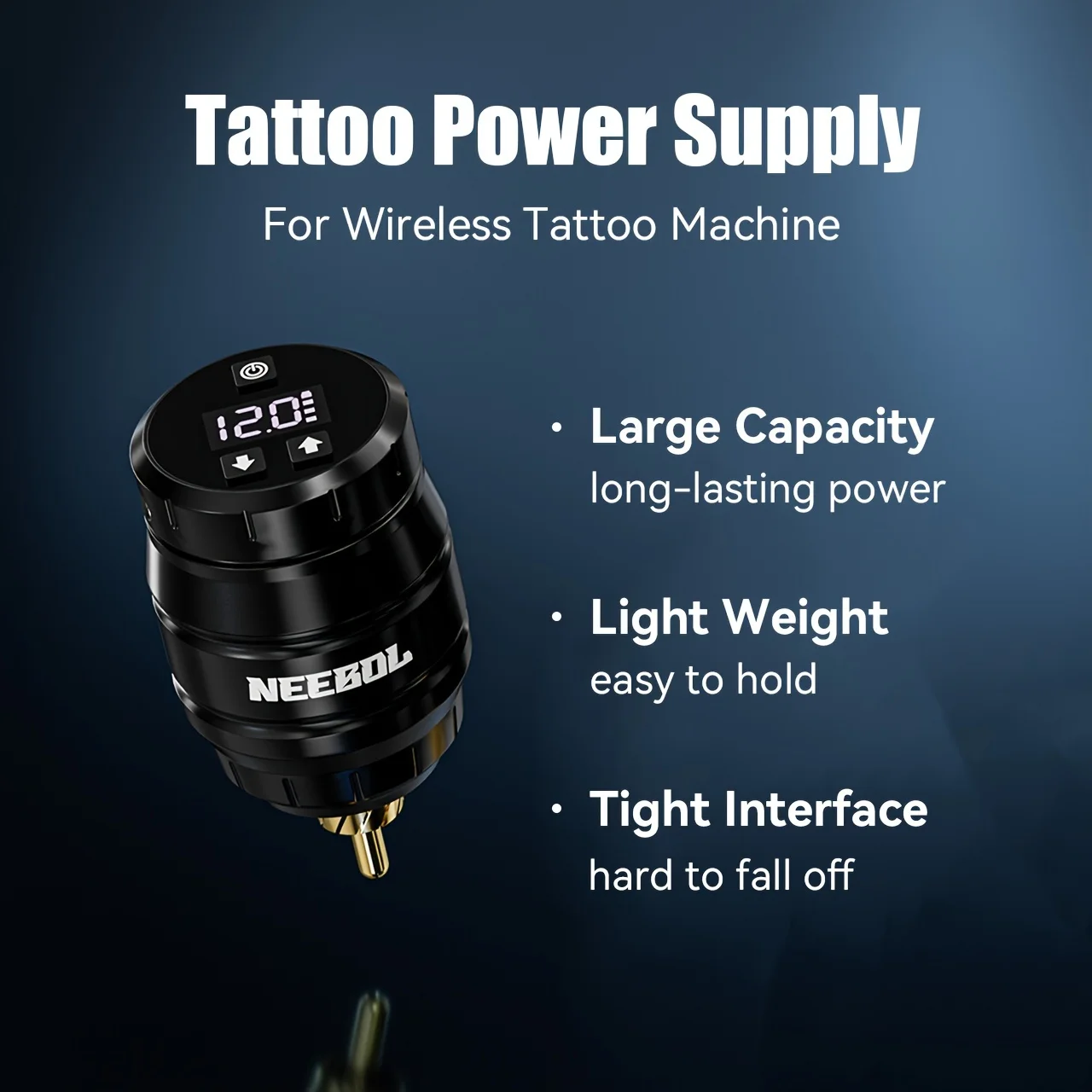 Tattoo Power Supply, Rechargeable Battery For Tattoo Wireless Pen Kit Tattoo Accessories Tattoo Cordless Battery RCA Interface