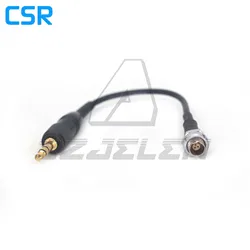 For Sennheiser Microphone Adapter Straight Lock 3.5mm to FVB 3Pin Jack Plug - Male Thread