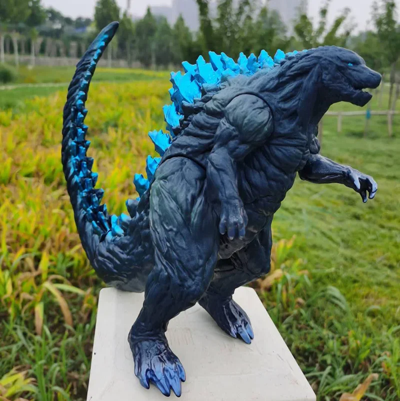 2024 New Godzilla VS King Kong Action Anime Figurie Large Godzilla King Ghidorah Soft Glue Monster Doll Model Ornaments Toys