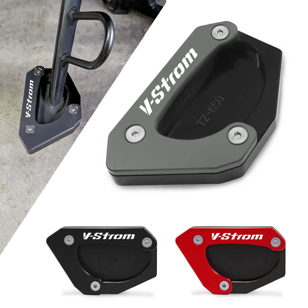 Motorcycle Kickstand For SUZUKI V-STROM 650/XT Vtrom 650 DL650 2012-2023 Foot Side Stand Extension Pad Support Enlarge Plate Pad