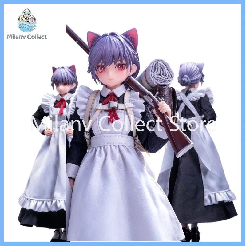 

Instock HASUKI Divine Cat Jumping Musketeer Fikiko 1/12 6'' Female Soldier PA010 Movable Doll Model Toy Collection Gift