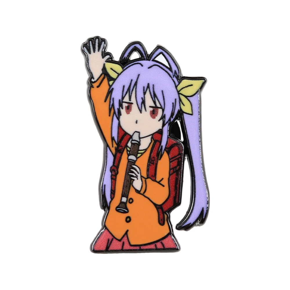 Niedliche Mädchen-Cartoon-Figur-Brosche, Non Non Biyori Renge Miyauchi Emaille-Anstecknadel, Anime-Peripherie-Abzeichen, Fans-Kollektion, dekorative Nadel – Detail 1